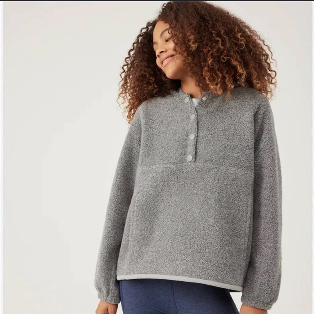 Outdoor Voices Mega Fleece Snap Up Hoodie